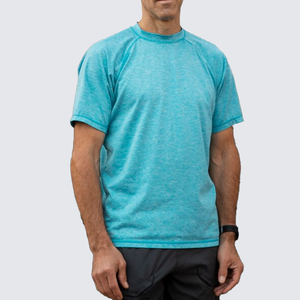 T-shirt décontracté en coton pour homme à manches courtes et col rond T-Shirt Slim Fit pour homme avec tissu respirant confortable - Product Image 3