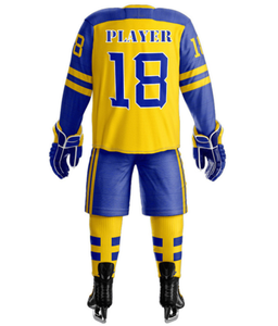 Último diseño personalizado equipo y número uniforme de hockey sobre hielo-100% poliéster a prueba de viento Unisex Adulto Más vendido precio bajo - Product Image 2