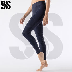 Culottes d'équitation pour femmes de haute qualité en polyester/spandex respirant avec logo personnalisé, vente en gros OEM, pantalons d'équitation - Product Image 2