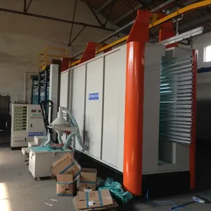 Linha semi automática do revestimento do pó com cabine rápida do revestimento do pó da mudança de cor e equipamento curando-se do forno para o painel do armário - Product Image 2