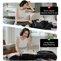 Sac de compression hermétique grand format OEM pour voyage, valise, sac à dos, durable, réutilisable, en nylon avec revêtement TPU