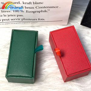 Caja de Clip para Corbata Cuadrada Verde Clásica para Hombre, Precio Bajo, Moda, Gemelos de Una Banda, Cajas de Joyería para Empaque - Product Image 5