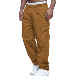 New Latest Fashionable Straight <b>Lightweight</b> Mid Eco-Friendly Breathable Canvas <b>Cargo</b> <b>Trouser</b> for <b>Men</b> Casual High Street Design - Product Image 3