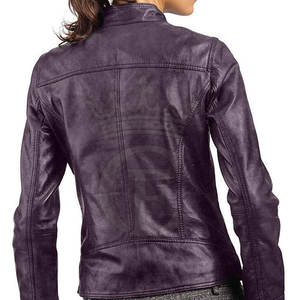 Chaqueta de cuero cálida de invierno ecológica transpirable para mujer, ropa informal de punto a precio razonable - Product Image 5