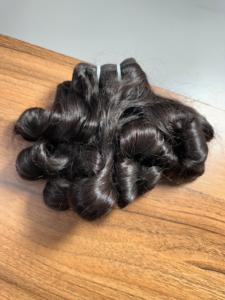 ผมอินเดียเป็นลอนแบบดิบ100% ผมต่อจากอินเดียผมมนุษย์บริสุทธิ์เรมี่ - Product Image 5