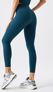 Leggings personnalisés push up yoga fitness taille haute recyclé leggings d'entraînement personnalisé compression femmes pantalons de gym yoga legging - Product Image 4