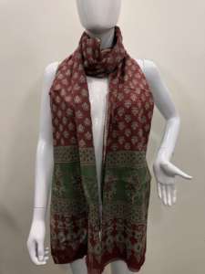 Stole en coton imprimé, longue, pour les fêtes, à porter en été comme en hiver, écharpe en coton doux, couvre-épaule d'été, dupatta - Product Image 3