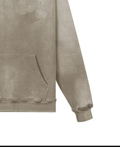 Sudadera con Capucha para Hombre, Marca Privada, Invierno, Estilo Oversize, Lavado Ácido, Bolsillos Delanteros Tipo Canguro, Bordada, 100% Algodón Orgánico - Product Image 2