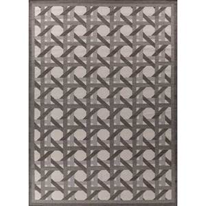 Alfombras Geométricas de Lana Alhambra en Gris y Negro, Tejido Plano para el Hogar, Pasillo, Rectangulares a Rayas-ADWL-13210 para Dormitorio, Sala de Estar - Product Image 1