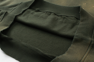 Venta al por mayor gruesa de alta calidad gota hombro 400gsm Sudadera con capucha personalizada Puff impresión 100% algodón Sudadera con capucha recortada sudaderas con capucha gruesas - Product Image 5