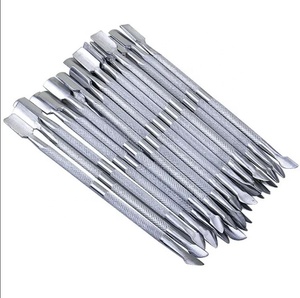 Pousse-cuticules et cuillère professionnels pour nettoyer les ongles, outil en acier inoxydable pour manucure, pédicure, soin des ongles - Product Image 1