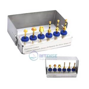 เครื่องมือยกไซนัสสำหรับทันตกรรมรากฟันเทียมรูปทรงด้านข้างสีทองสำหรับการผ่าตัดปลูกถ่ายและเครื่องมือกระดูก - Product Image 5