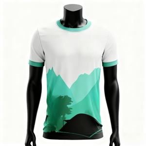 Nueva Camiseta Deportiva Personalizada para Hombre, Sublimada, de Secado Rápido, Transpirable, de Poliéster Personalizado - Product Image 1