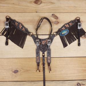 Direct Factory Western Leather Headstall & Breast Collar Set Gladiator Design, Hand-carved with Custom Fitting Featuring - Product Image 6