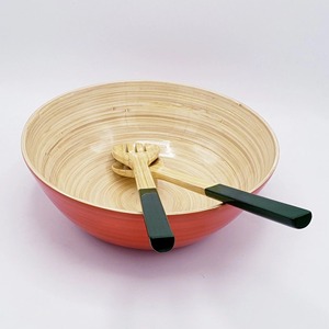 Grand bol en bambou peu profond Vaisselle naturelle Décoration de présentation de repas attrayante Produits vietnamiens en gros écologiques - Product Image 4