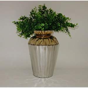 Vase à fleurs géométrique en aluminium moderne fini or Vase de décoration de plantes d'intérieur et d'extérieur pour la décoration du salon et du jardin - Product Image 5