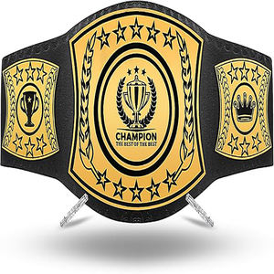 เข็มขัดแชมป์หนังแท้นุ่มรุ่น6มม. ออกแบบได้ตามต้องการสำหรับการแข่งขันมวยปล้ำศิลปะการต่อสู้อุปกรณ์ชนะรางวัล - Product Image 1