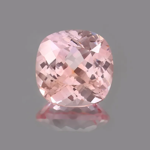 Morganita de melocotón Rosa natural de calidad AAA al por mayor, 10x10, corte de cojín, piedras preciosas sueltas para la fabricación de joyas - Product Image 2