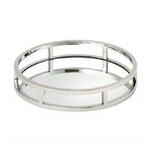 ถาดช็อกโกแลตใส่อาหารกระจกและอลูมิเนียมทรงกลมเหมาะสำหรับงานแต่งงานห้องอาหารและในห้องครัวถาดเสิร์ฟอาหารคุณภาพพรีเมียม - Product Image 4