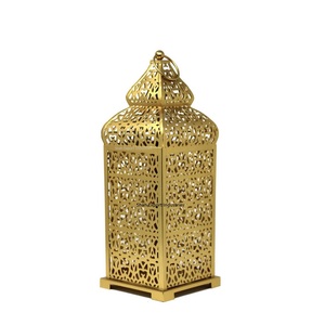 Latest <b>Decorative</b> Iron <b>Moroccan</b> Candle Lantern Gold Finished for Home Wedding <b>Decoration</b> Tabletop & Floor Lantern - Product Image 5
