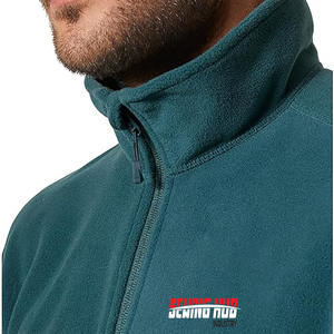 Gris bleu 2024 vente en gros veste polaire personnalisé hommes vêtements d'extérieur d'hiver grande taille veste polaire personnalisée pour homme - Product Image 3