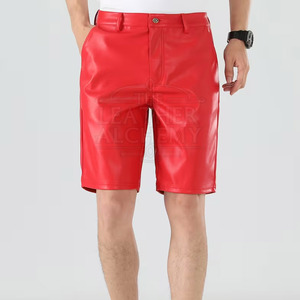 New Design <b>Men</b> <b>Leather</b> <b>Shorts</b> With Soft Premium Material Comfortable Fit Durable Design Smooth Texture - Product Image 6
