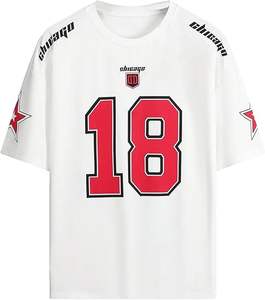 Personnalisable Respirant Rugby Mesh Imprimé American Football Jersey Usine Personnalisé Plus Size Summer T-Shirt - Product Image 1