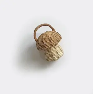 Best Selling Products 2022 in USA Amazon Rattan 5 stars ornament MUSHROOM RATTAN RATTLE Boho wall hanging From Vietnam