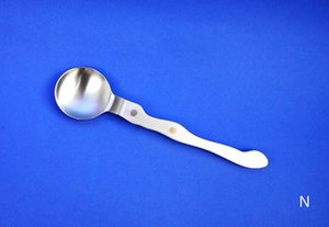 Juego de 3 cubiertos de acero inoxidable pulido con espejo, perfecto restaurante, Hotel, gran buffet, cuchara para servir, mango de diseñador - Product Image 5