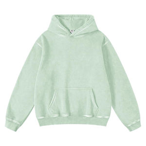 Deux tons hommes pull sweat coton polaire hiver sweat à capuche surdimensionné goutte épaule personnalisé coupe chaude plaine teint Streetwear - Product Image 1