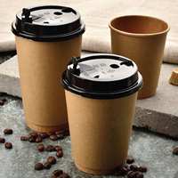 Vaso de Papel Kraft 100% Biodegradable TBH Malasia, 8/12 oz, Desechable, de Pared Simple, con Laminación de PE, Impresión Personalizable, Modelo TBH KPC