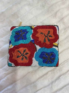 Custom handmade beaded embroidery <b>coin</b> <b>purse</b> with tassel zipper closure From India Handmade <b>Coin</b> Pouch for <b>Women</b> and Girls - Product Image 3