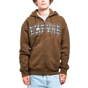 Sudaderas casuales para hombre, sudaderas con capucha y cremallera elegantes, proveedor mayorista de sudaderas personalizadas con bordado para hombre - Product Image 1