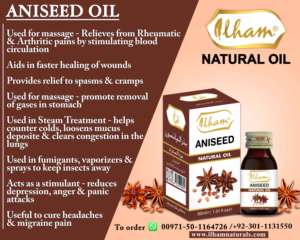 ILHAM Wild Aniseed Herbal <b>Extract</b> Oil-30ml in Glass Bottle - Product Image 2
