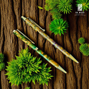 Lápiz de madera hecho a mano elegante de Coffee Burl Wood Regalo de lujo para oficina y artistas - Product Image 2