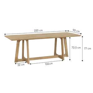 Table de salle à manger en bois de manguier Anastasia - Product Image 6