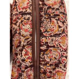 Bolsa de Cosméticos Grande Estilo Bohemio - Práctica Bolsa de Maquillaje con Cremallera, Diseño de Puntos y Rayas, de Poliéster, para Viajes al Aire Libre - Product Image 1