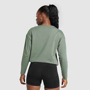 เสื้อยืดสำหรับผู้หญิงเสื้อเบลาส์แบบกำหนดเองแห้งเร็วและระบายอากาศได้ดีแขนเต็ม - Product Image 2