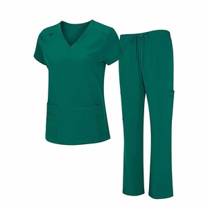 Scrub all'ingrosso abiti semplici mezze maniche abbigliamento da laboratorio professionale set di due pezzi uniformi Made in Pakistan - Product Image 1