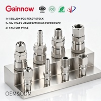 Connecteur rapide pour compresseur d'air de type C Gainnow Nitto, pièces pneumatiques en acier inoxydable sur mesure, filetage mâle et femelle G1/4