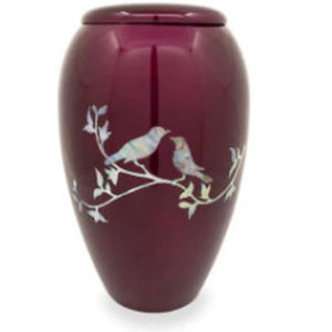 Venta caliente estilo americano rojo Europeo Metal urna Primera Calidad Ecológica cremación casera para cenizas funerarias - Product Image 1