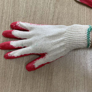 ถุงมือยางเคลือบผ้าฝ้ายแบบถัก ป้องกันการบาด ป้องกันการลื่น ใช้ซ้ำได้ ผลิตจากยางลาเท็กซ์ เกรด 10 สำหรับงานสวน ป้องกันอันตราย - Product Image 1