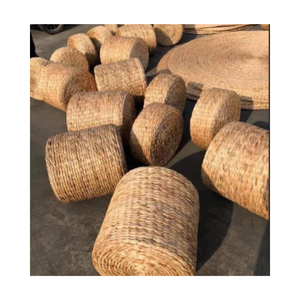 Cojín de jacinto de agua de Vietnam Cojín de suelo tejido a mano para meditación o masaje/Cojín de jacinto de agua de Venta caliente - Product Image 1