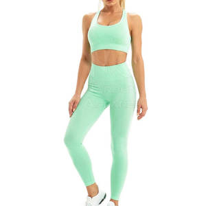 Active Wear Yoga Set para mujeres Seamless Women Yoga Set Workout Fitness Wear Women Yoga Set - Product Image 1