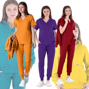Vêtements de travail d'hôpital pour femmes à la mode hôpital gommages uniforme gommages médicaux uniforme infirmière ensemble de gommage - Product Image 2