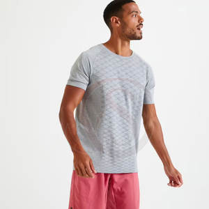 Camiseta Deportiva Transpirable para Hombre, Cuello Redondo, Corte Regular, Tela de Lona, Diseño Sólido con Estampado por Sublimación, para Fisicoculturismo/Gimnasio - Product Image 2