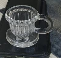 Gelas Kaca Mini Transparan Terpilin Ramah Lingkungan Buatan Tangan Aman untuk Mesin Cuci Piring Penggunaan Dapur Penyimpanan Makanan Lilin BHO Peralatan Makan Pernikahan Pedesaan