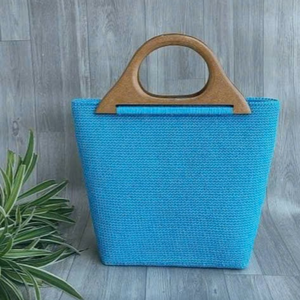 Crochet sac femmes Crochet sac fourre-tout tricoté épaule bandoulière sacs à main mignon crochet sac pour filles OEM fabriqué au Vietnam - Product Image 3