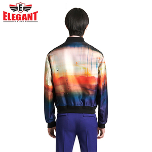 เสื้อแจ็คเก็ตบอมเบอร์แบบซิปพิมพ์ลายแบบซับลิเมชั่นสำหรับผู้ชาย ผลิตในปากีสถาน คุณภาพเยี่ยมจาก Elegant Sports - Product Image 4