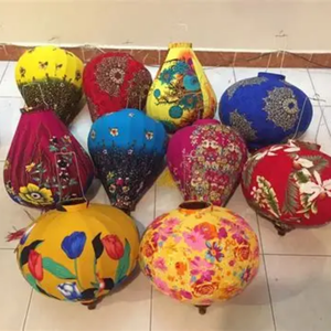 FABRIC LANTERNS | HANDMADE DECORATIVE <b>LIGHT</b> | VIETNAMESE TRADITIONAL DESIGN - Product Image 5